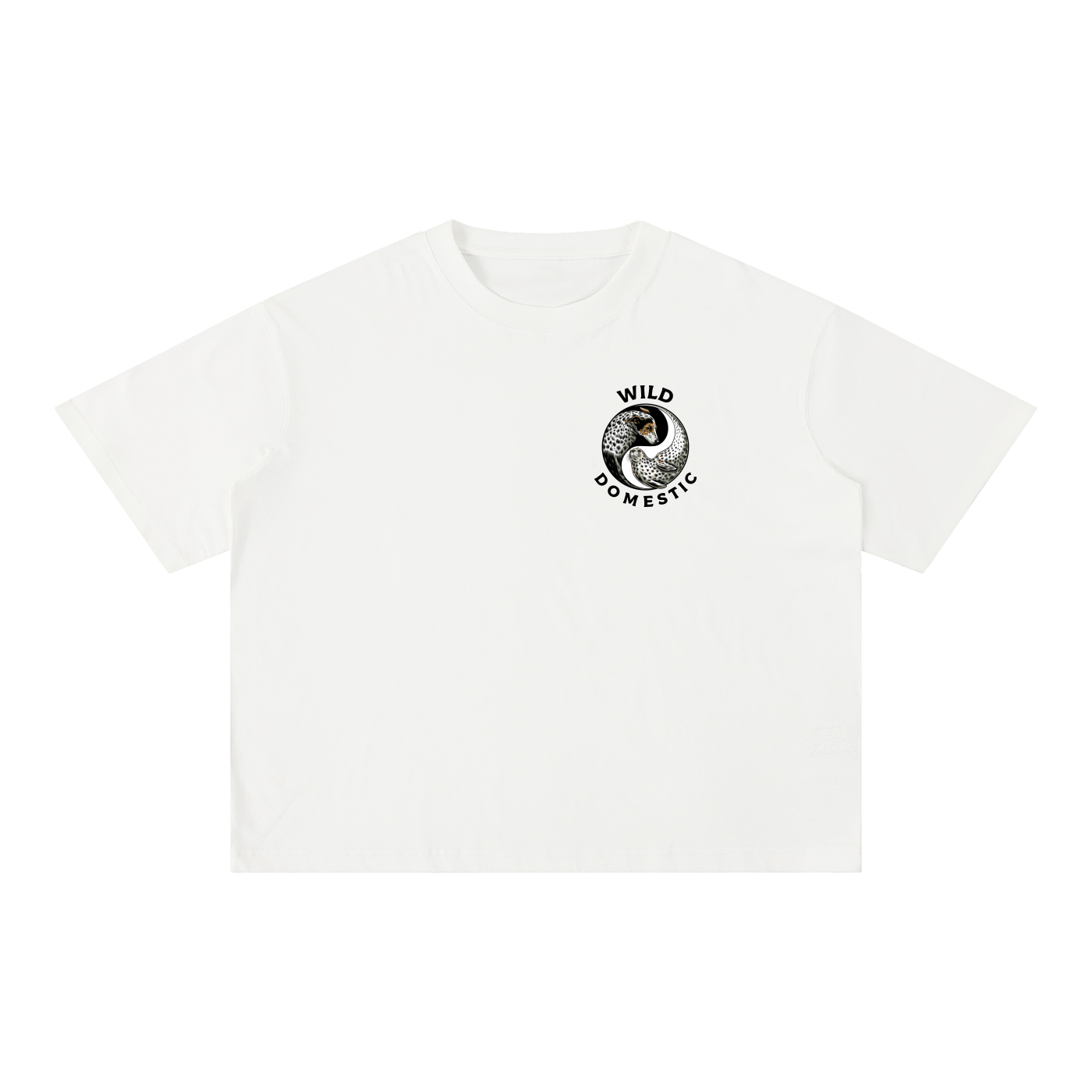 Color Logo Boxy Cotton T-Shirt