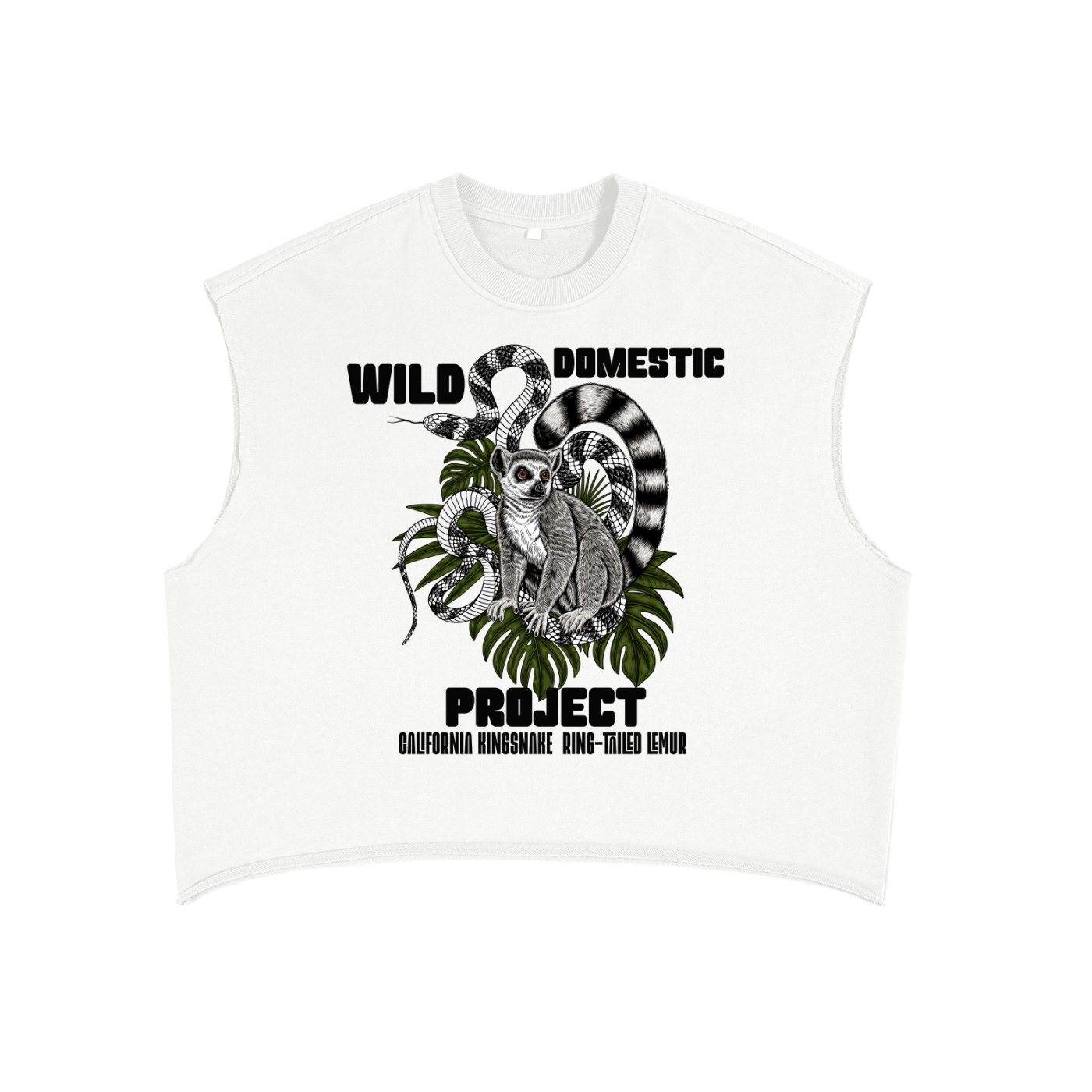 Lemur/Snake Boxy Tank Top