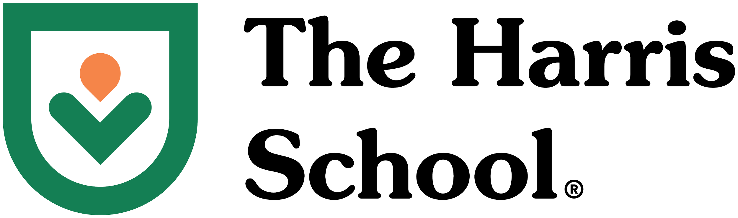 The Harris School logo - a Thrive grant writing, strategic plan, and development/fundraising support client.