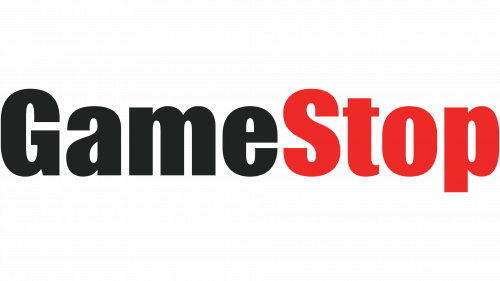 The logo of GameStop, a retail store, with black and red text.