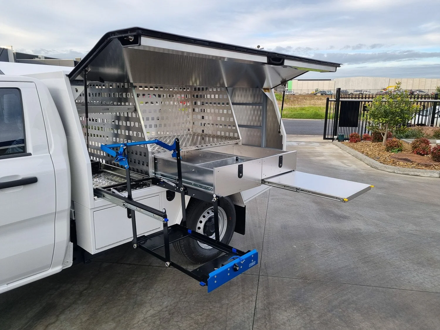 Service Body Storage Compartments for tools and equipment