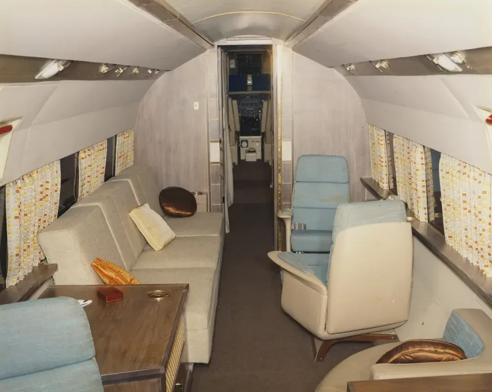 Another view of the McDonnell 220's luxurious corporate interior, circa 1960