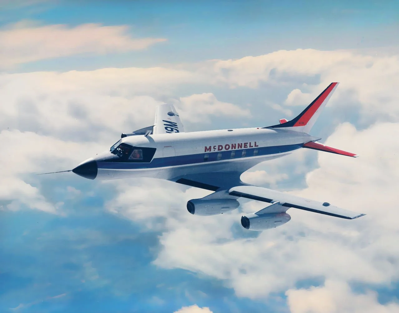 The McDonnell 119/220 on an early test flight, circa 1959