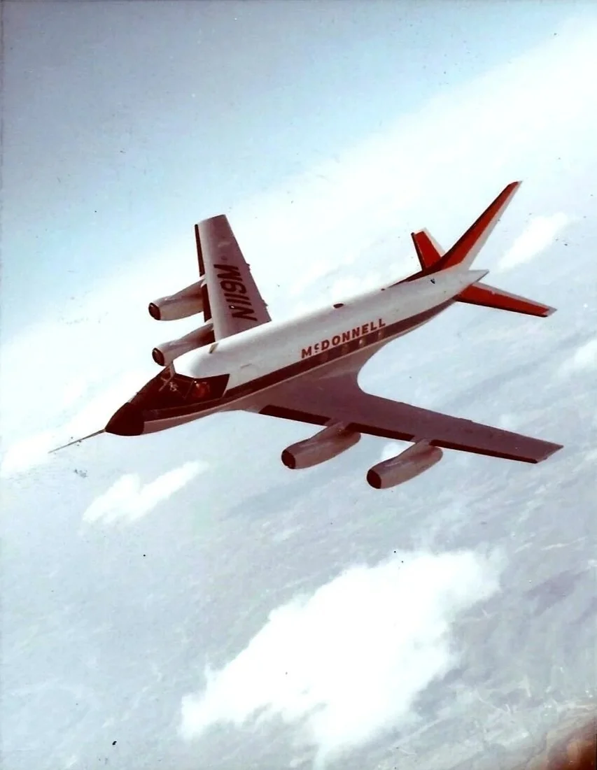 The McDonnell 119/220 on an early test flight, circa 1959