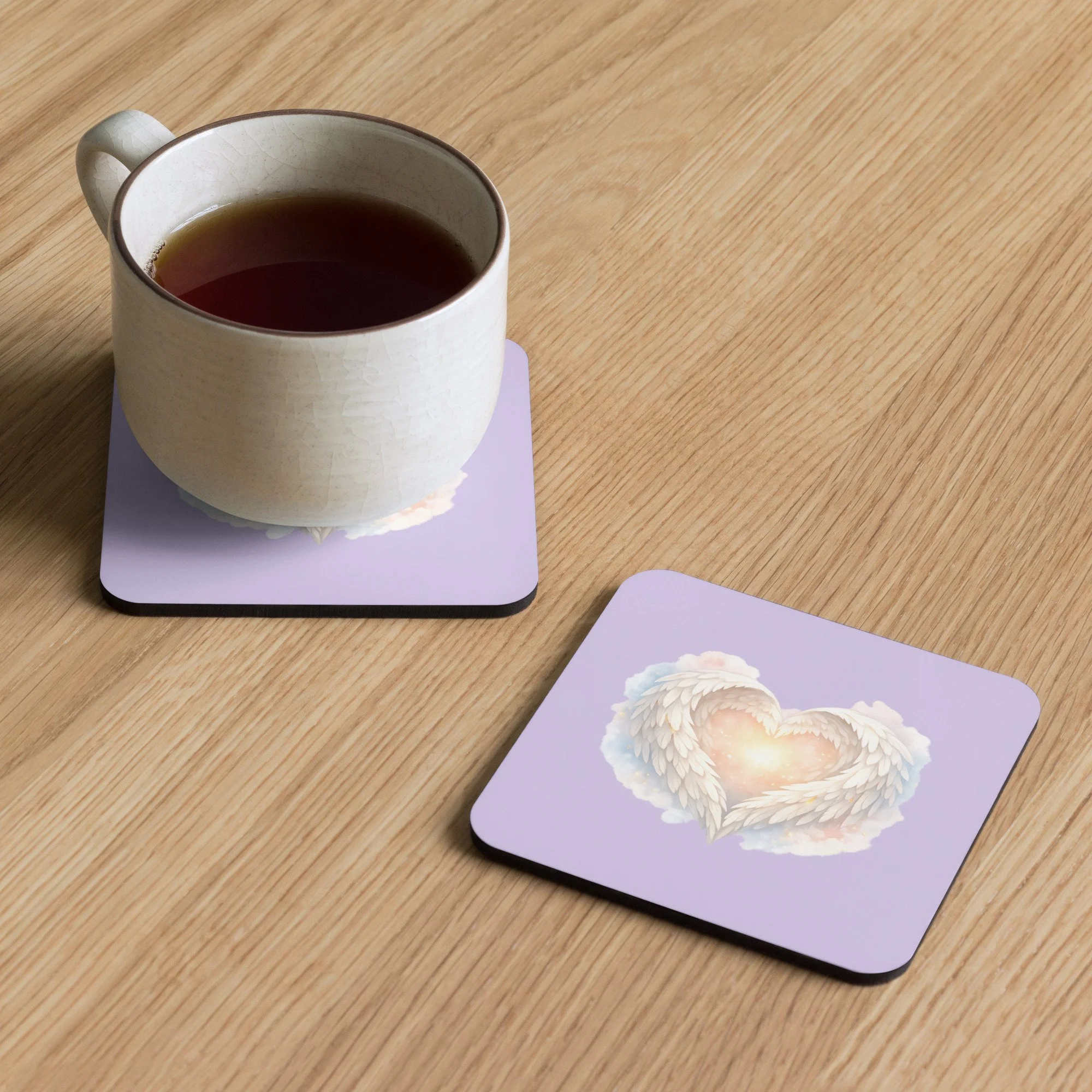 Cork-Back Coaster - Purple