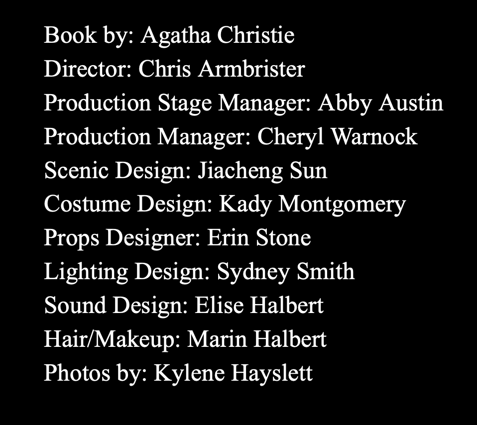 Assistant Stage Manager - Stagedoor Manor's Tech Camper program: And Then There Were None