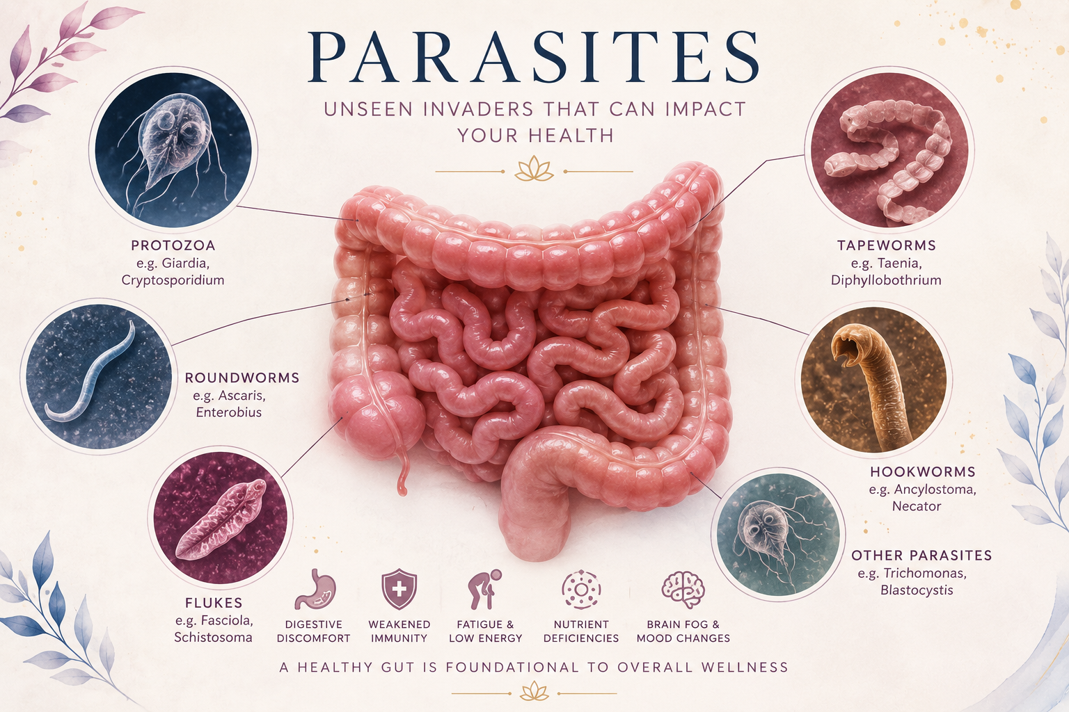 Parasites—the hidden health factor many people never think to consider.