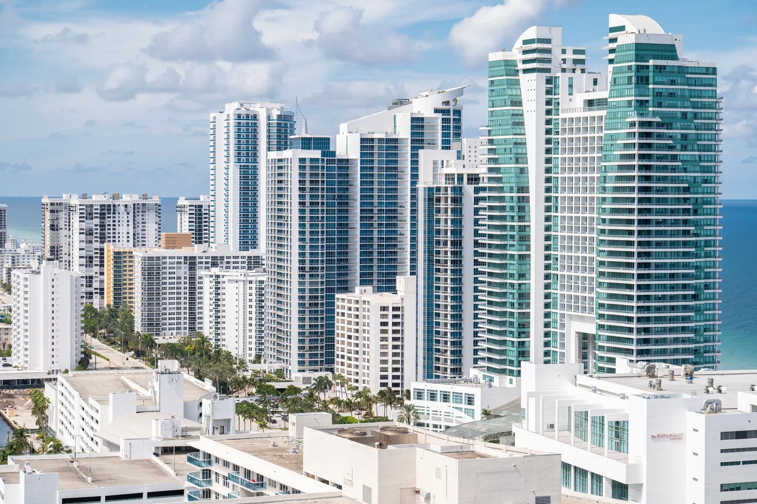 South Florida coastal high-rise buildings