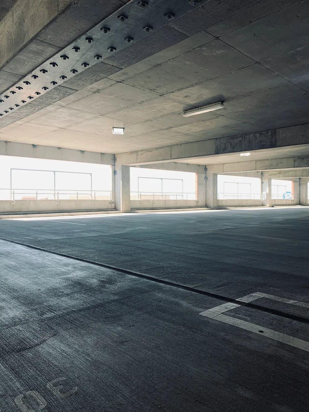 Parking garage deck coating