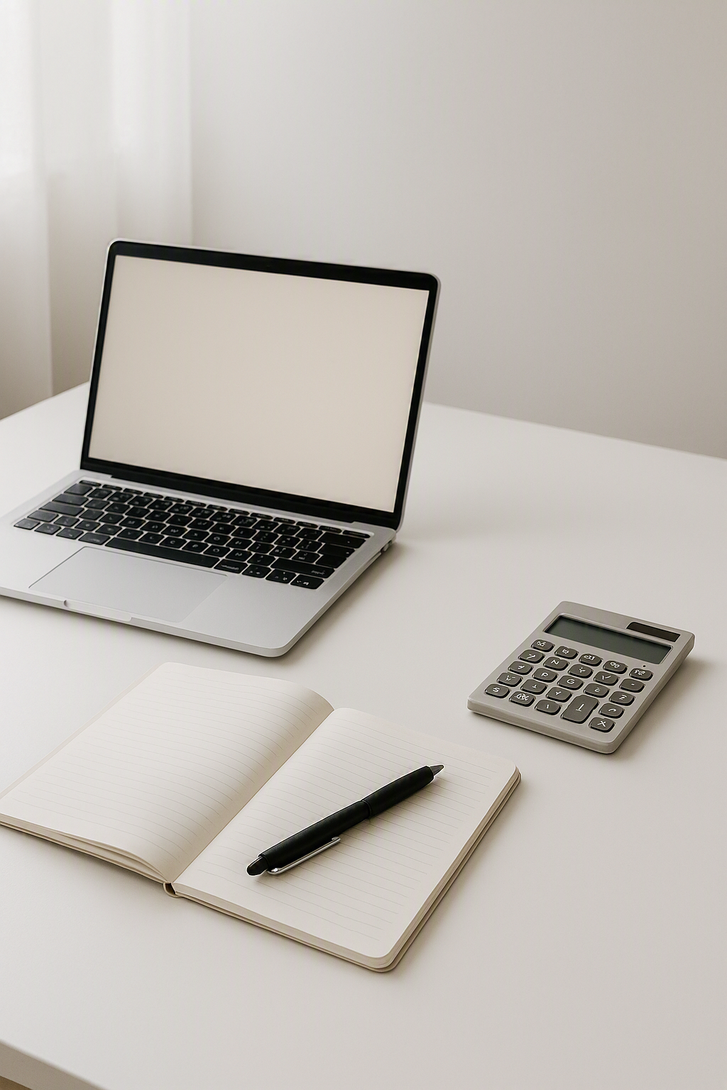 Professional bookkeeping workspace.