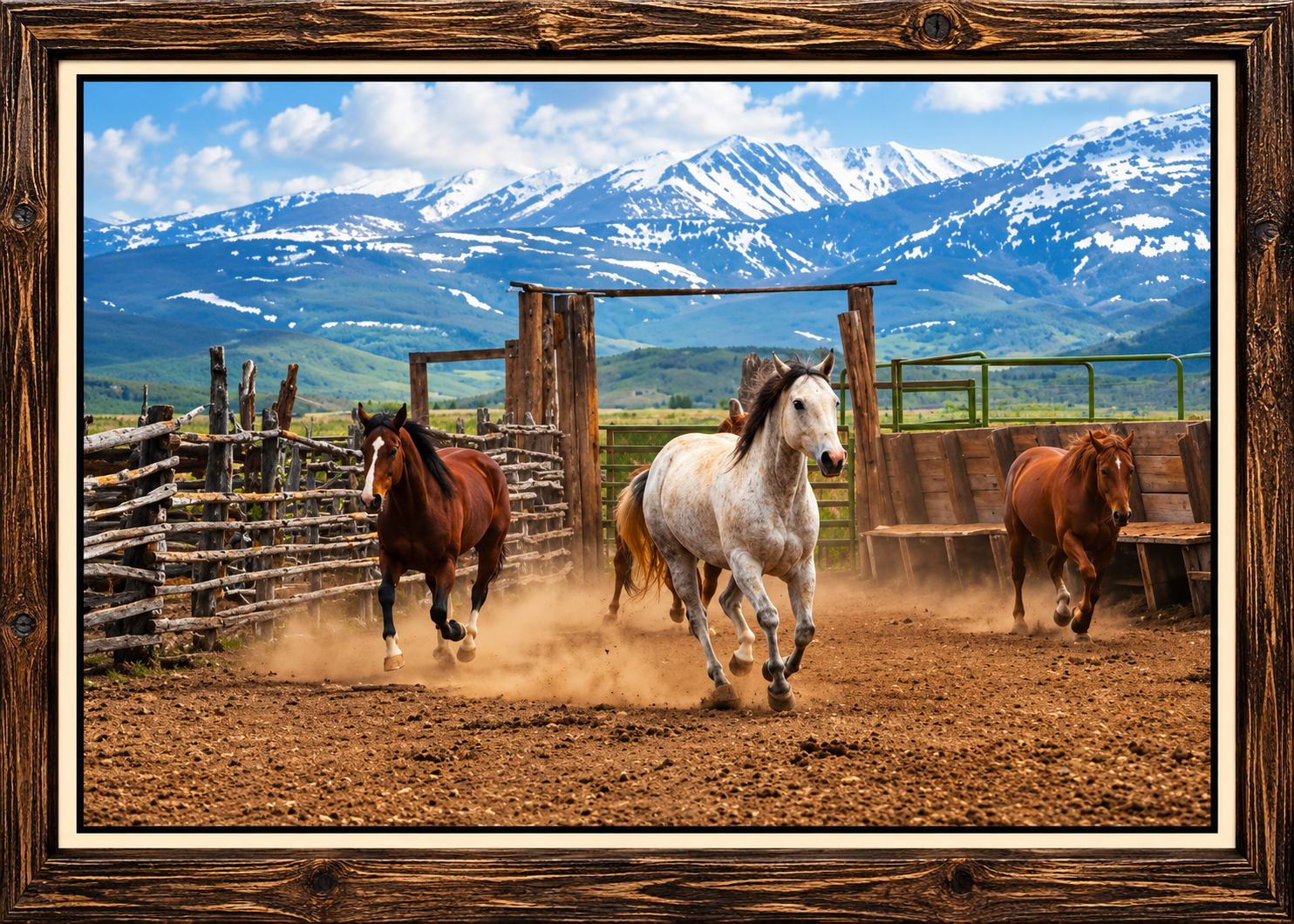 Galloping Horses Beneath Snowy Peaks.png