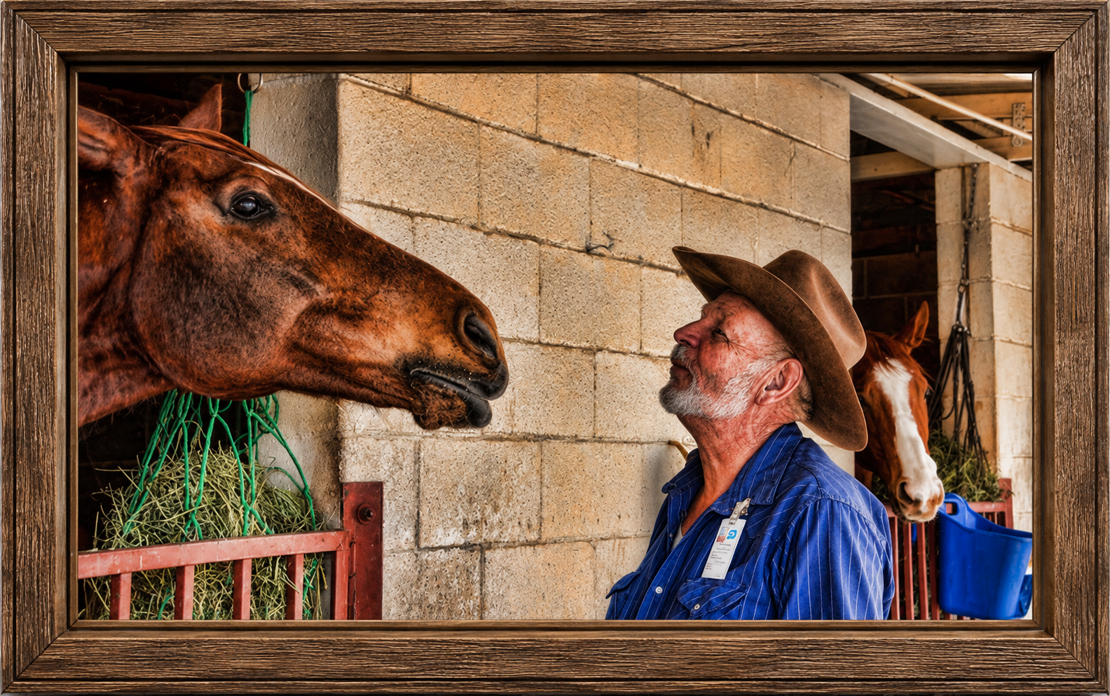 Cowboy’s Gentle Moment with Horses.png