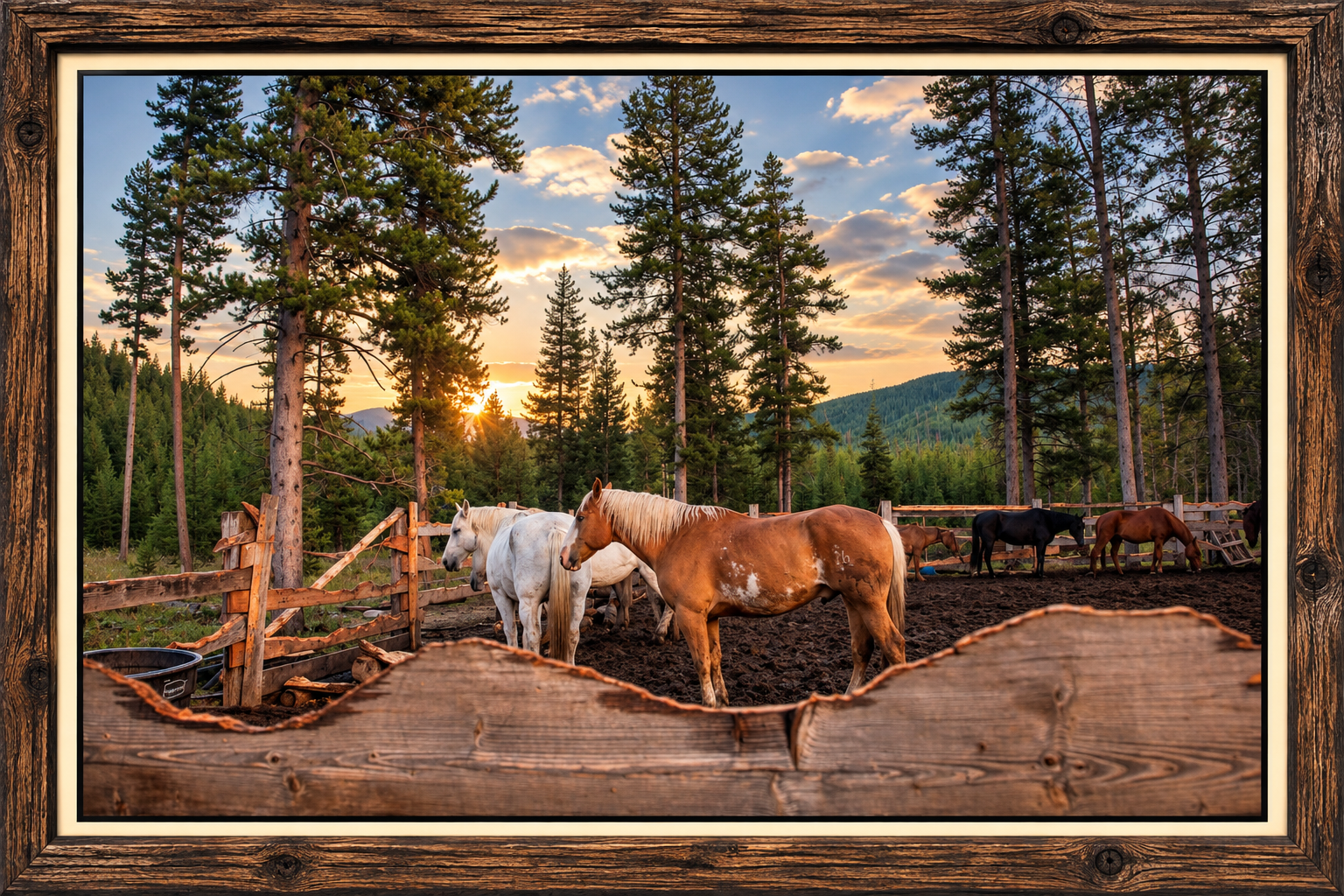 Framed Mountain Ranch at Golden Hour.png