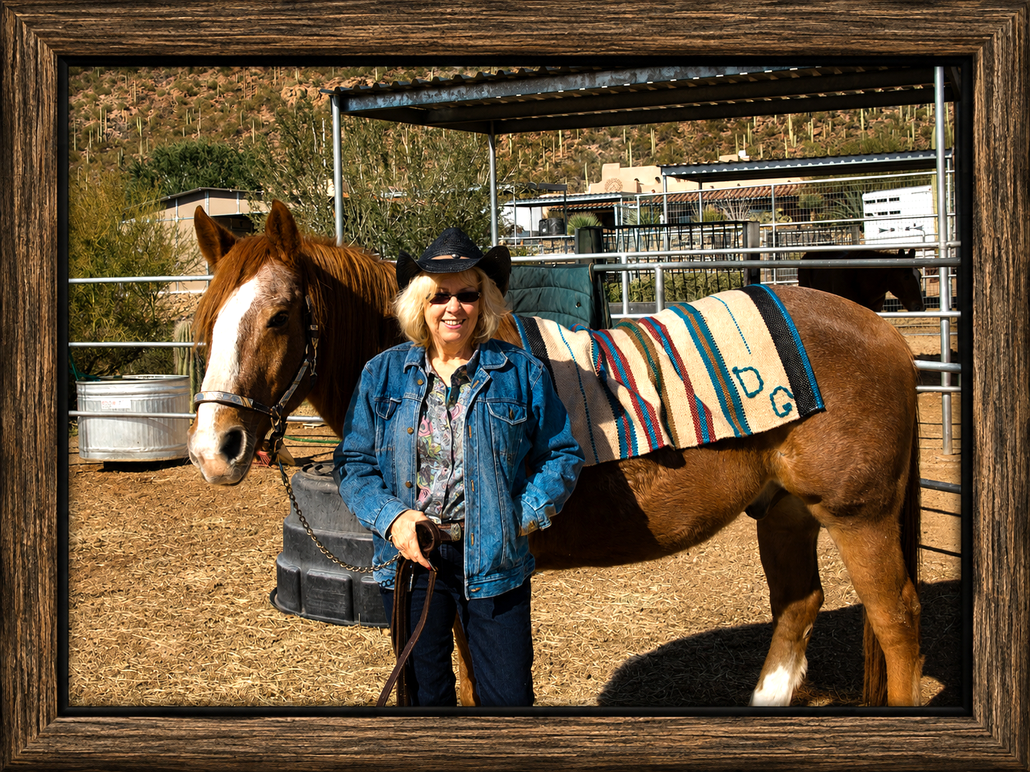 Sunlit Ranch Portrait with Horse.png