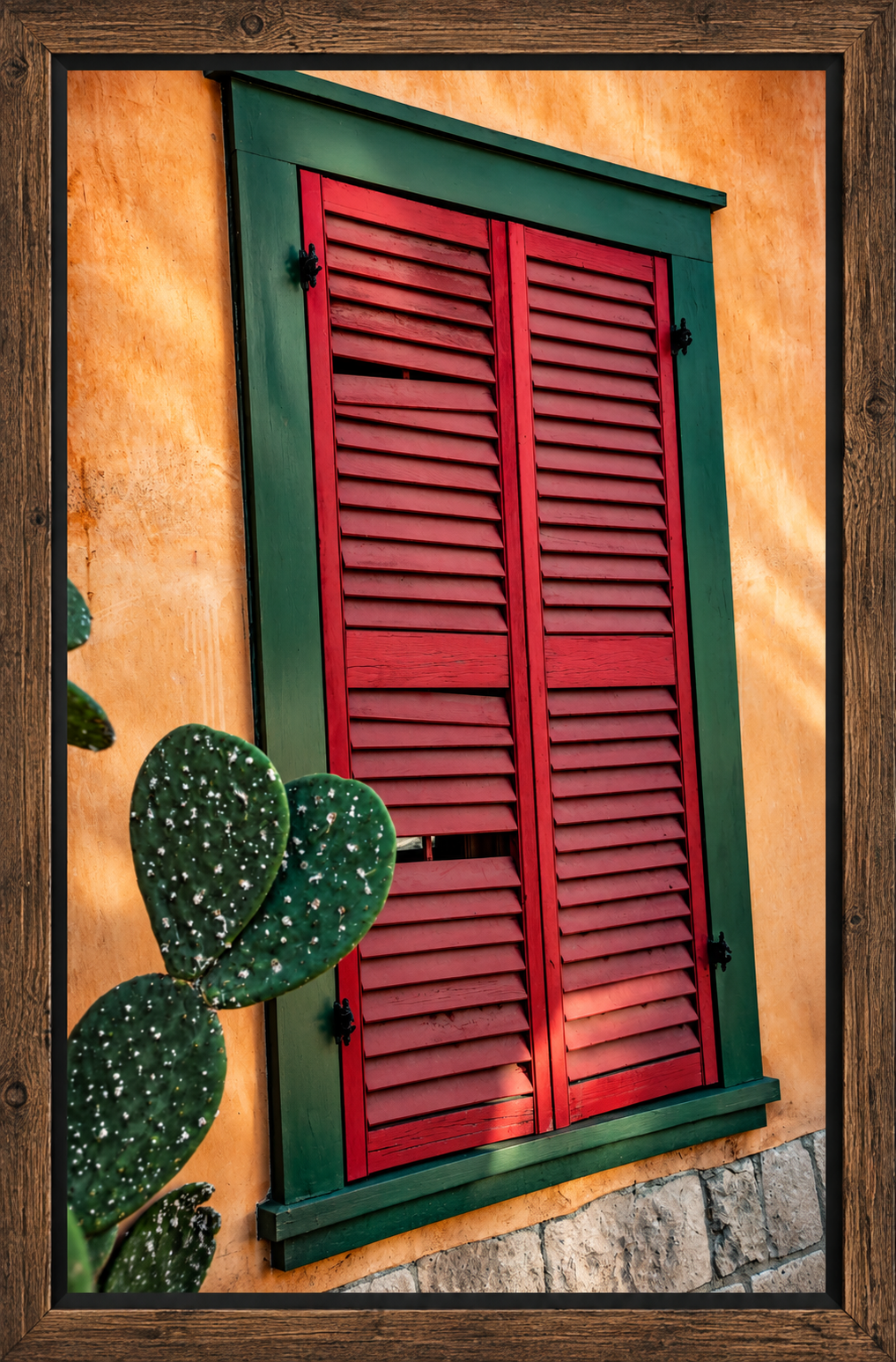 Rustic Adobe Window with Cactus.png