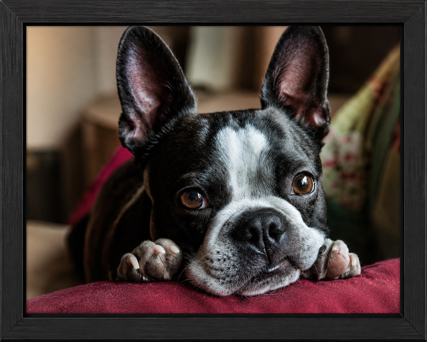 Framed Boston Terrier Portrait.png