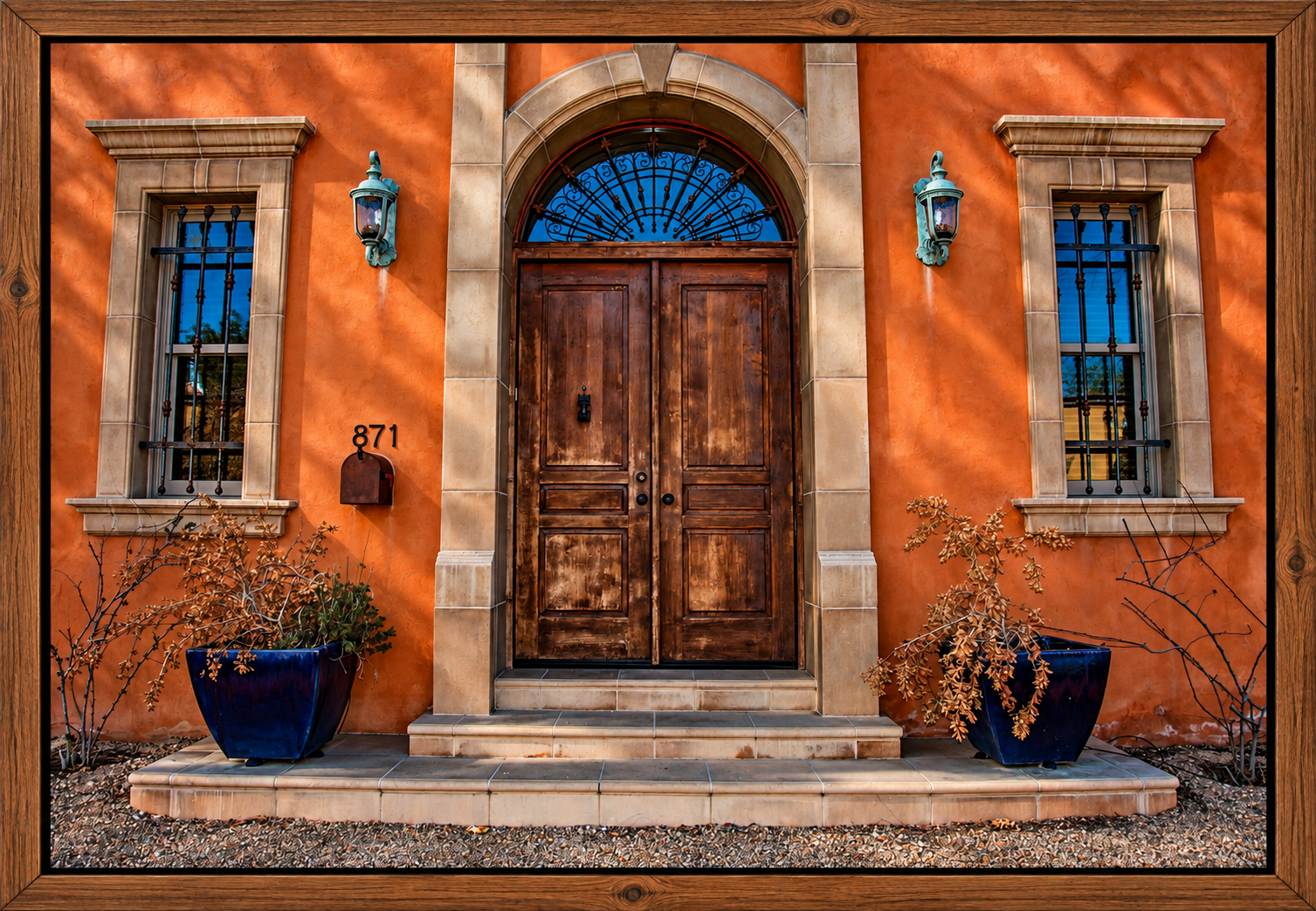 Mediterranean Entryway Framed in Wood.png