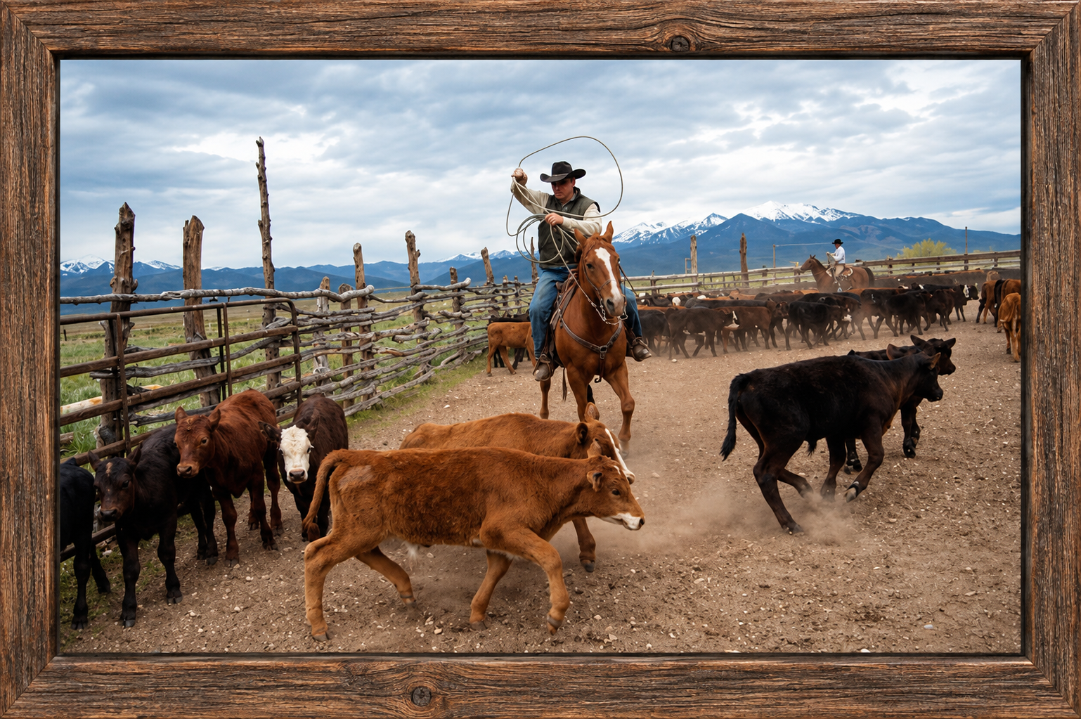 Framed Cowboy Cattle Drive.png