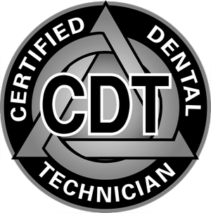 Certified Dental Technician seal, National Board for Certification in Dental Laboratory Technology