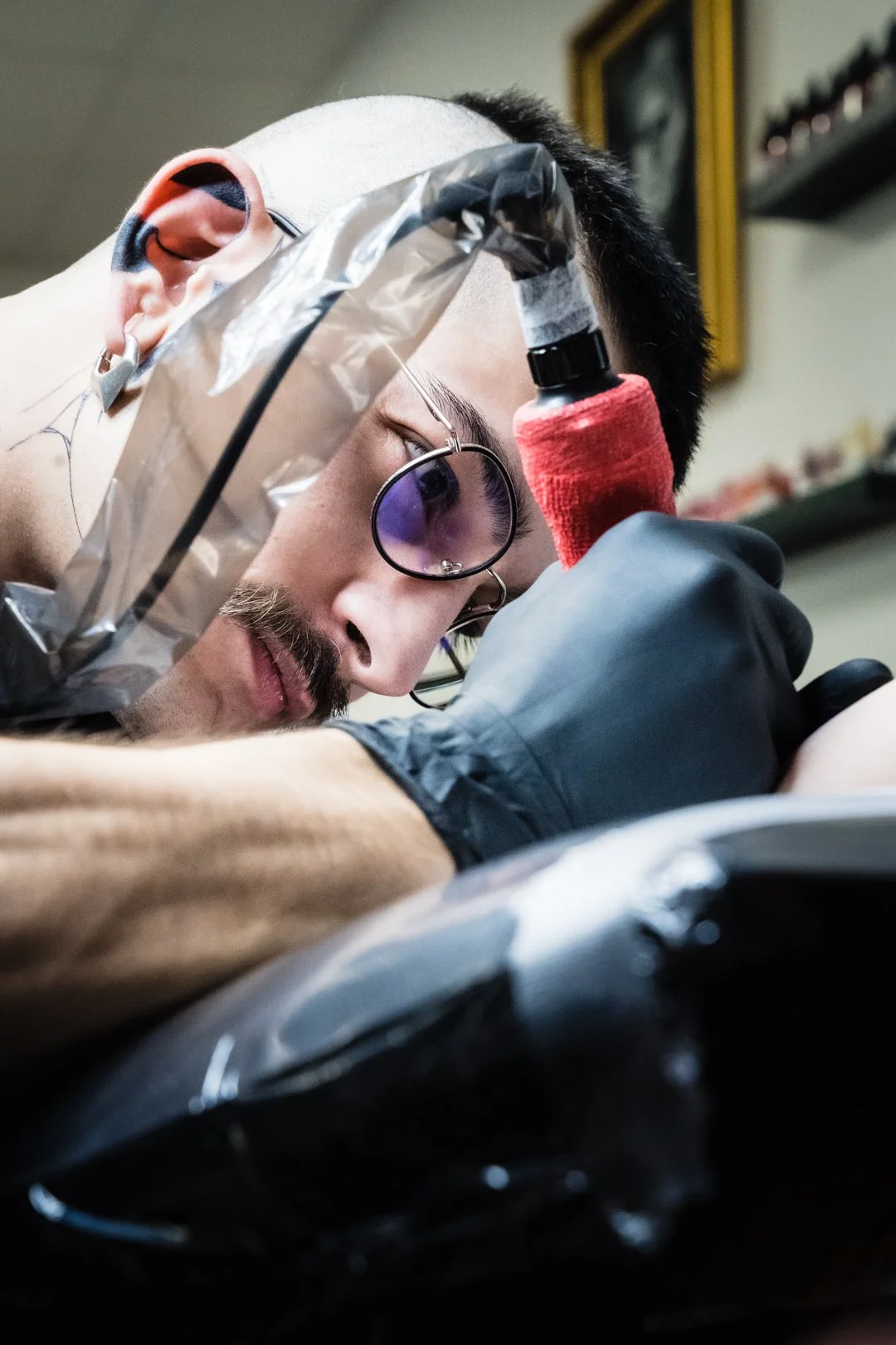 Paolo at work - Chreativ'Ink Studio Family shooting