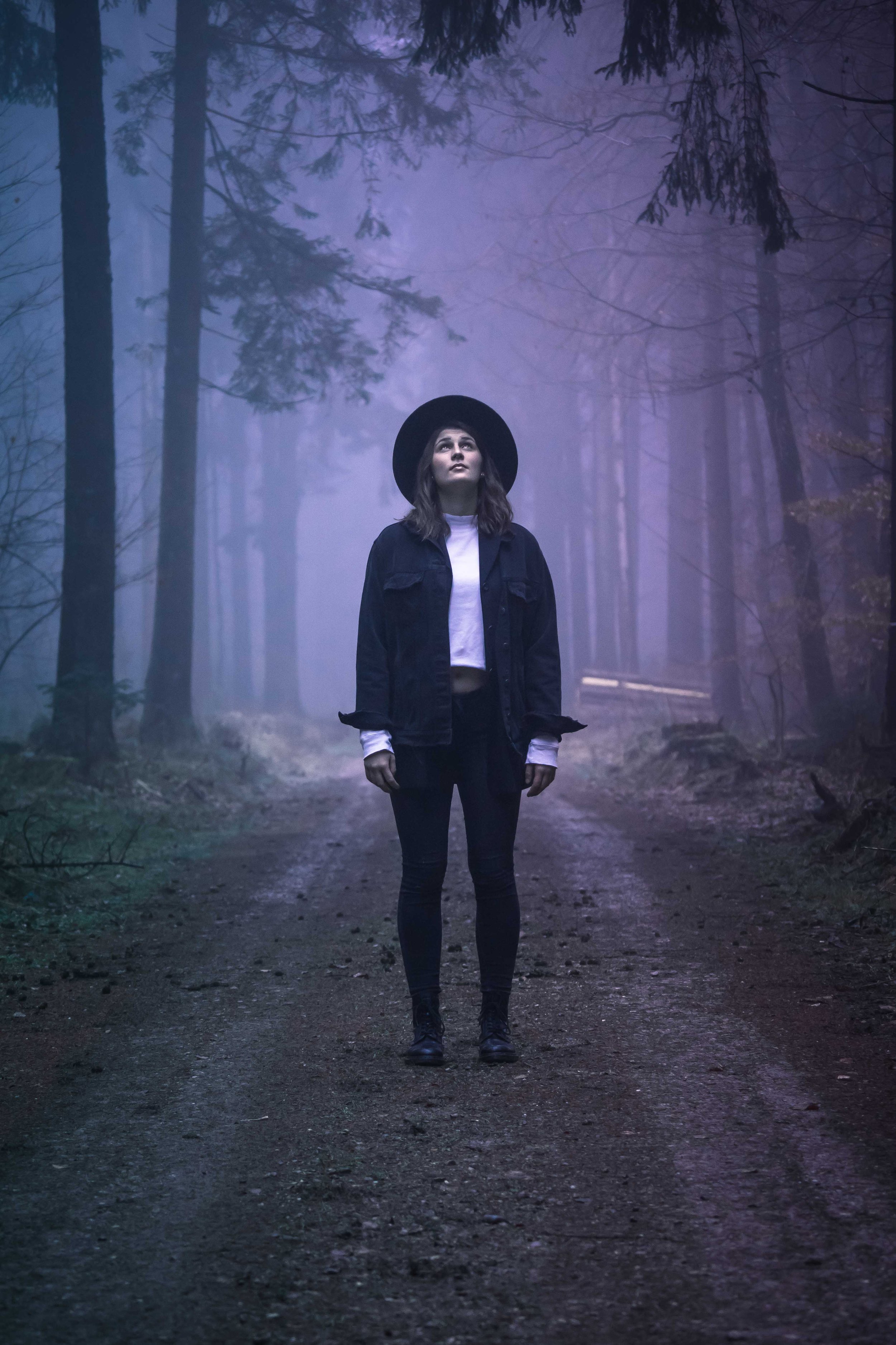 Anna in a forest at dawn - one of my favorite portrait