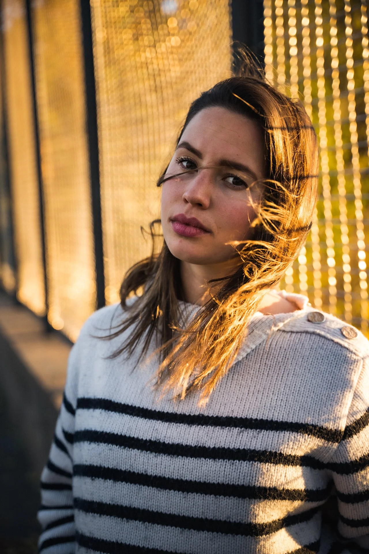Camille's portrait during the sunset