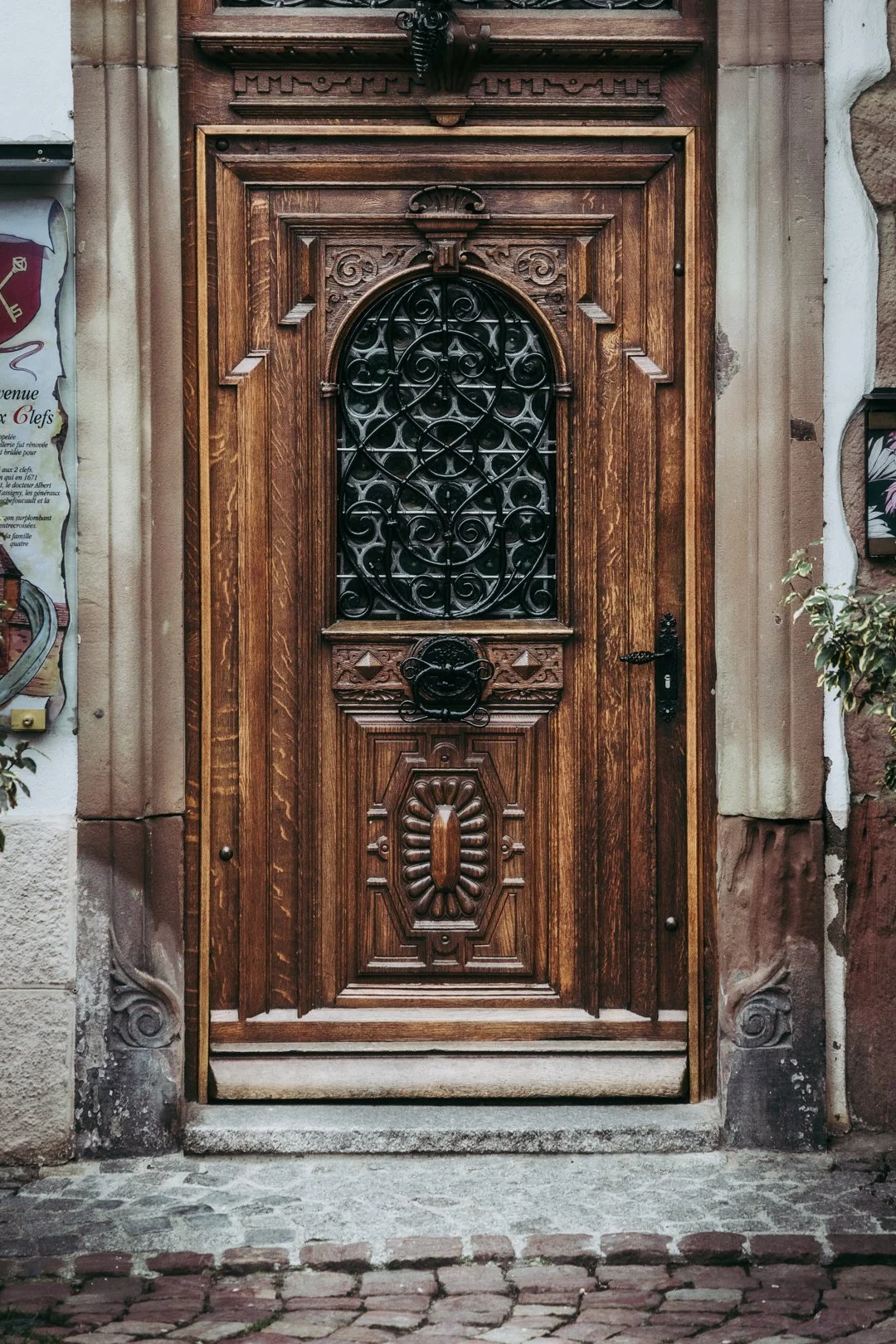 Turkheim house door, Alsace, France