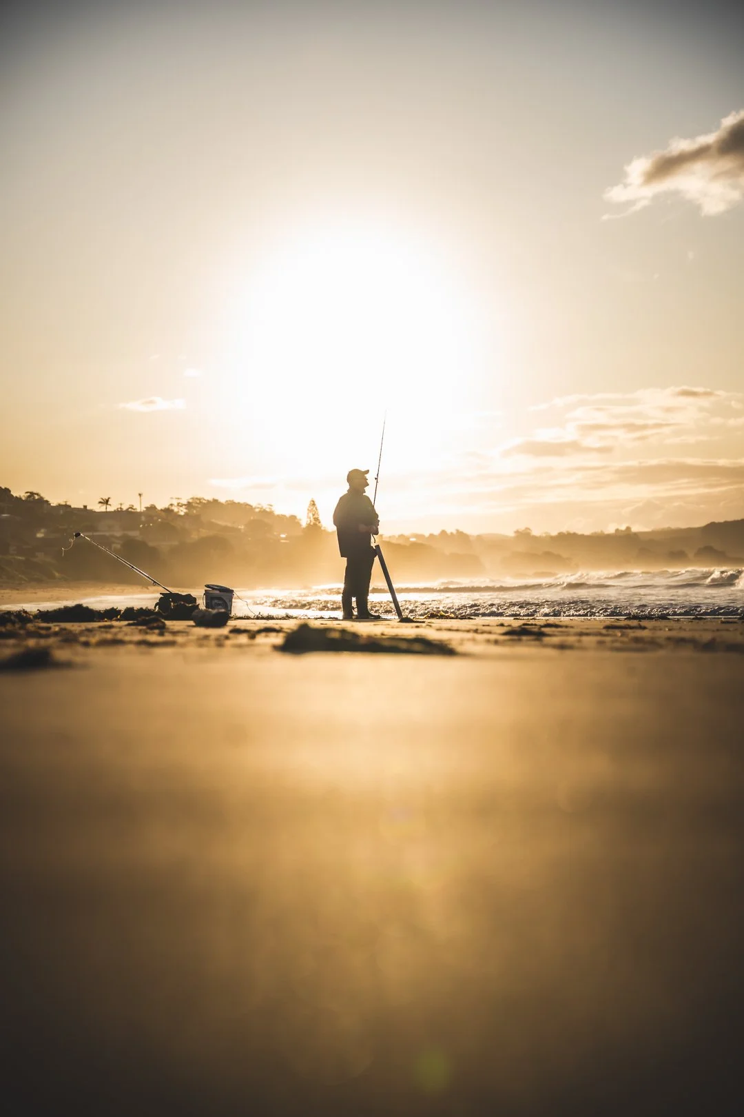 A fisherman in Burnie, Tasmania