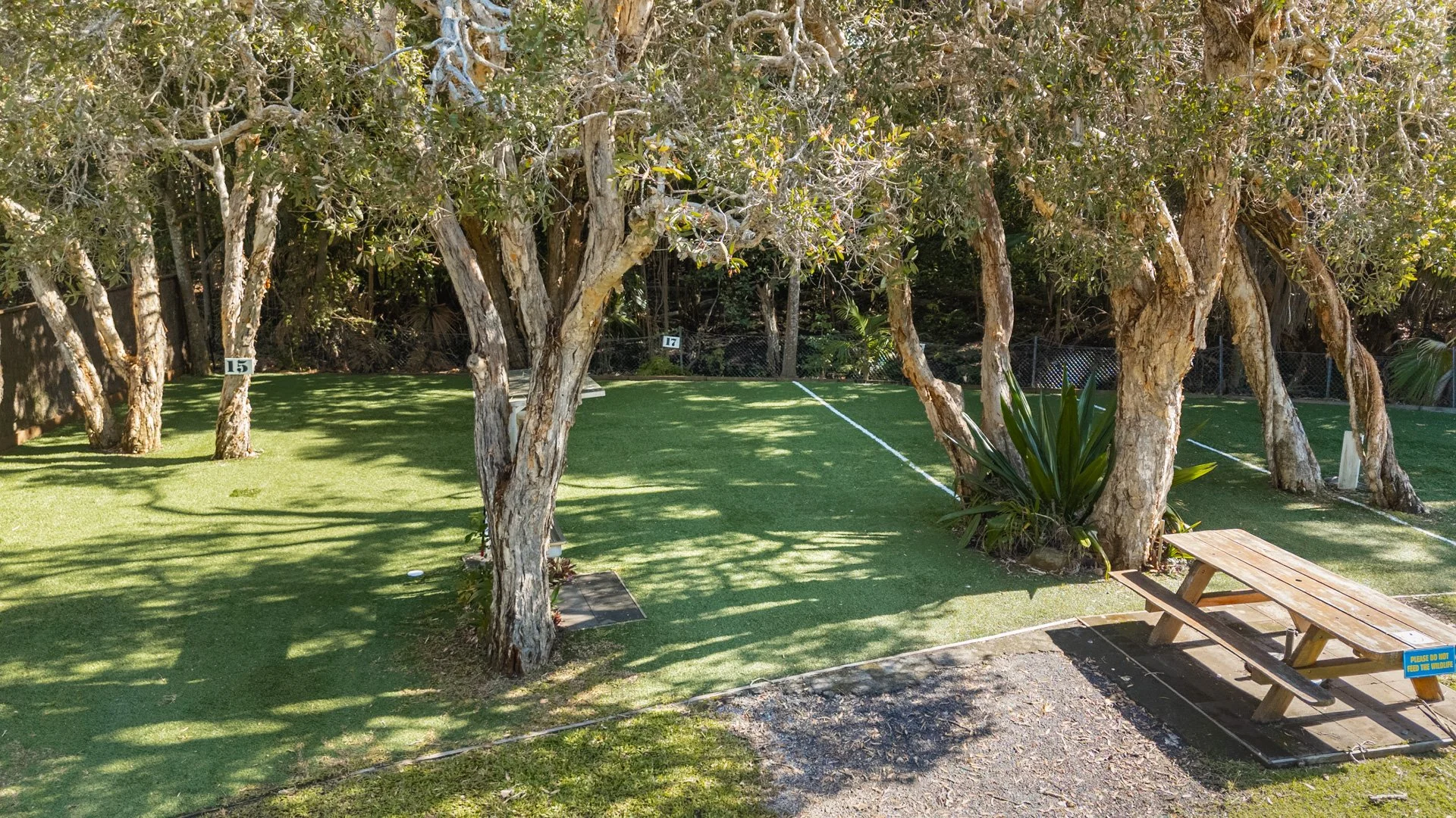 Tidy outdoor space ready for real estate photography shooting
