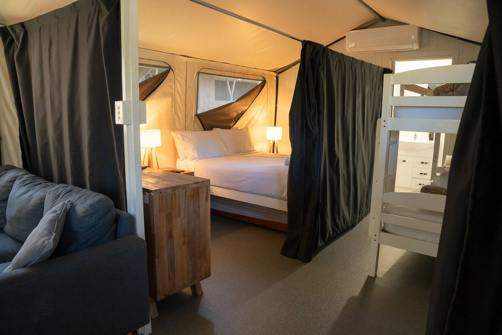 Photography of a Suffolk Beachfront Holiday Park - Safari Tent