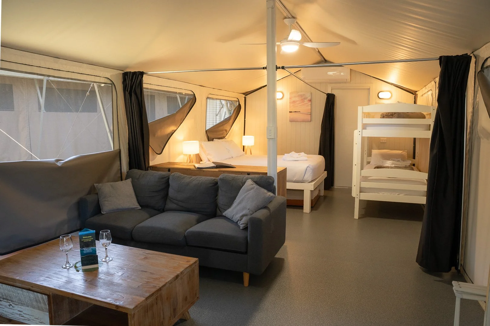Photography of a Suffolk Beachfront Holiday Park - Safari Tent