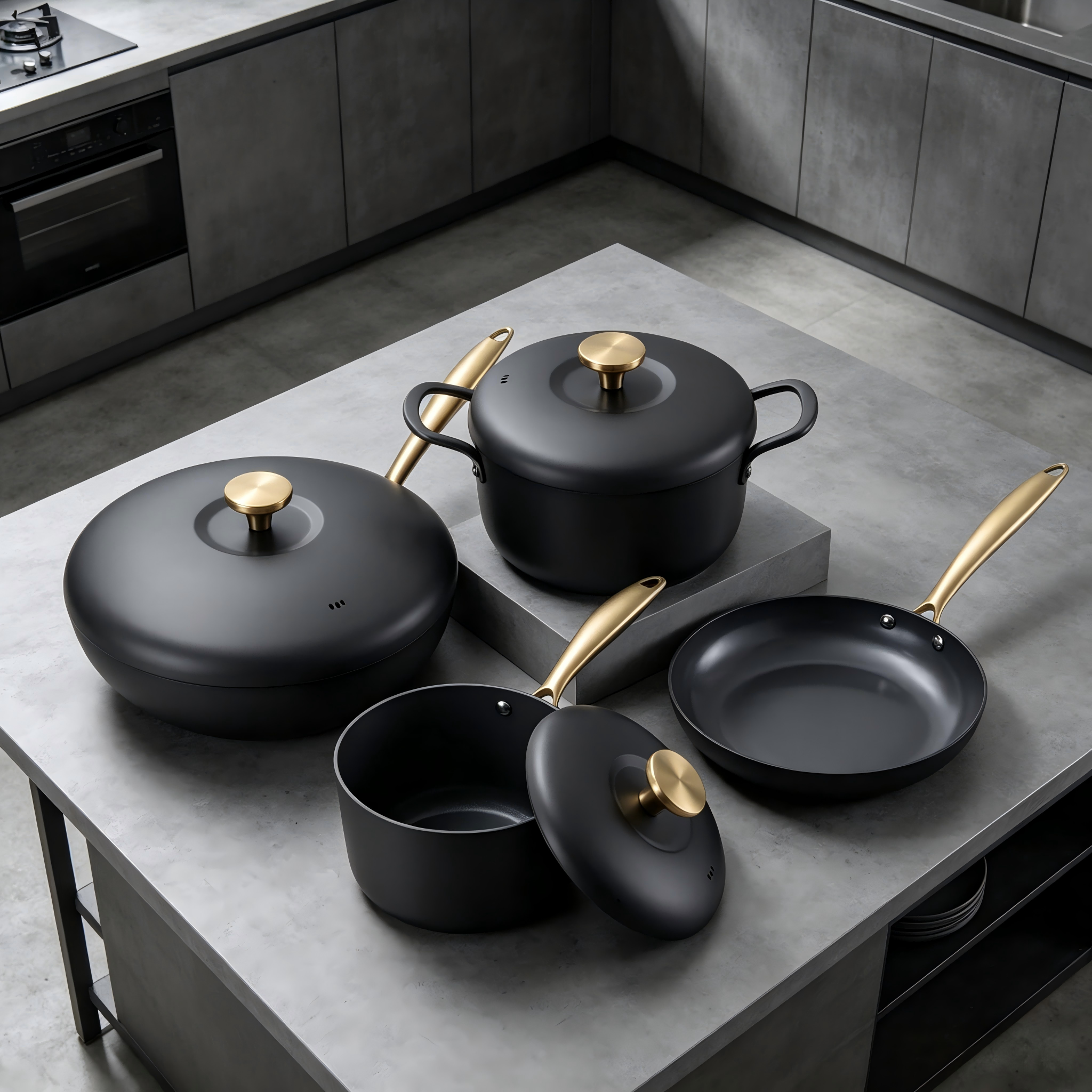 7-Piece Aluminum Ceramic Non-Stick Cookware Set