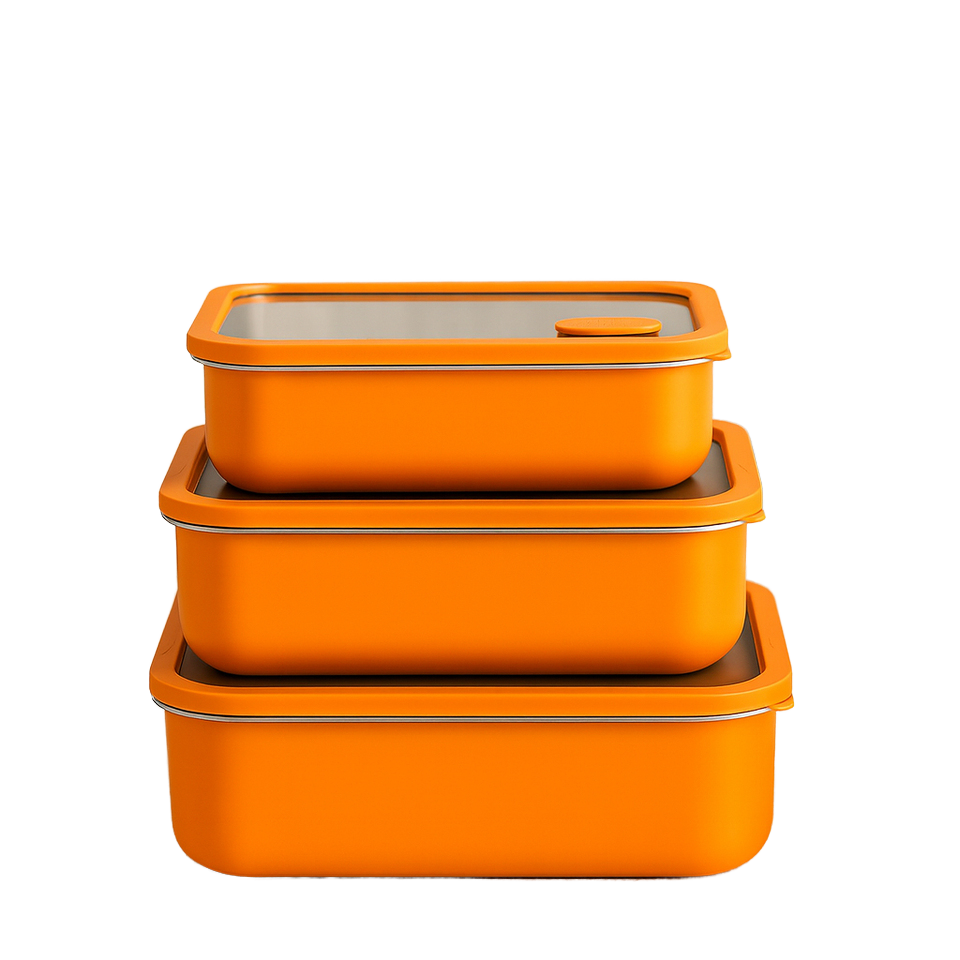 high-grade, food-safe 304 stainless steel, this premium bento