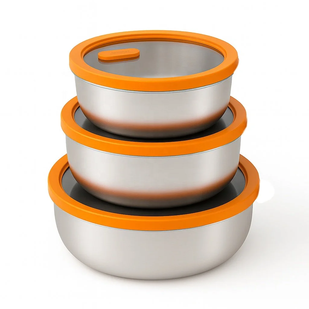 high-grade, food-safe 304 stainless steel, this premium bento