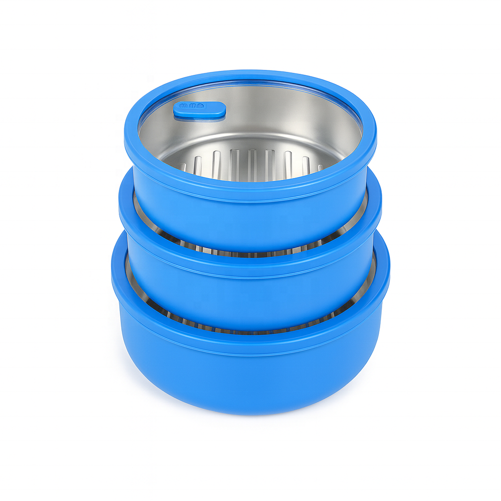 high-grade, food-safe 304 stainless steel, this premium bento