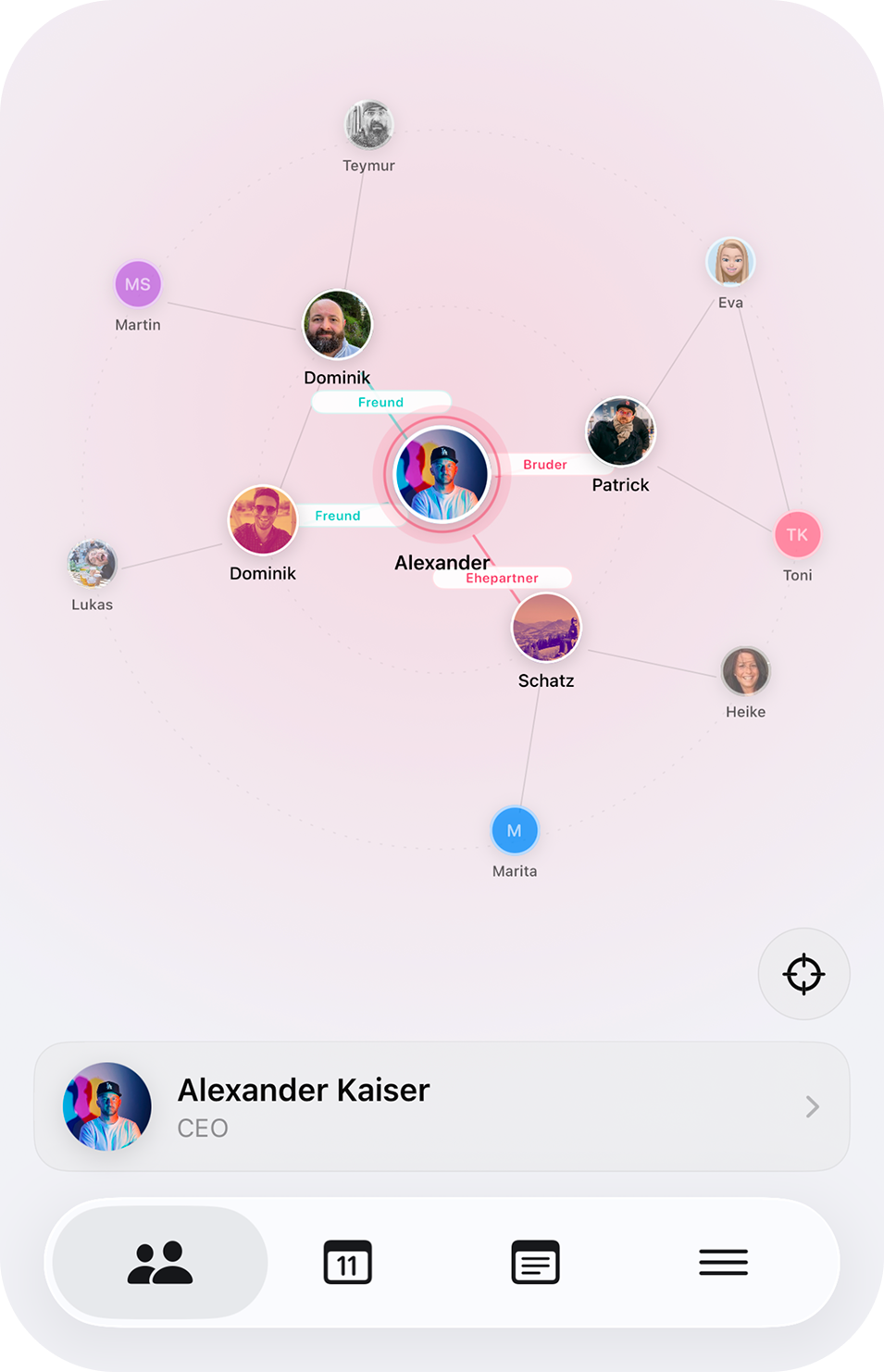 Network Graph Screen