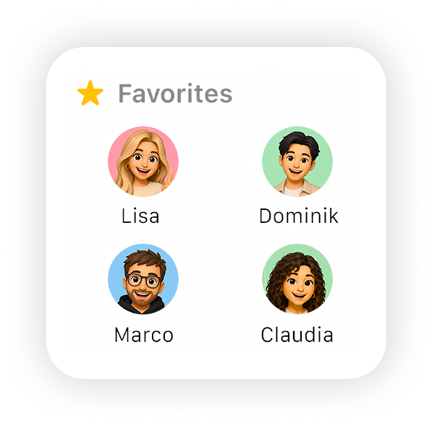 Favorites Widget