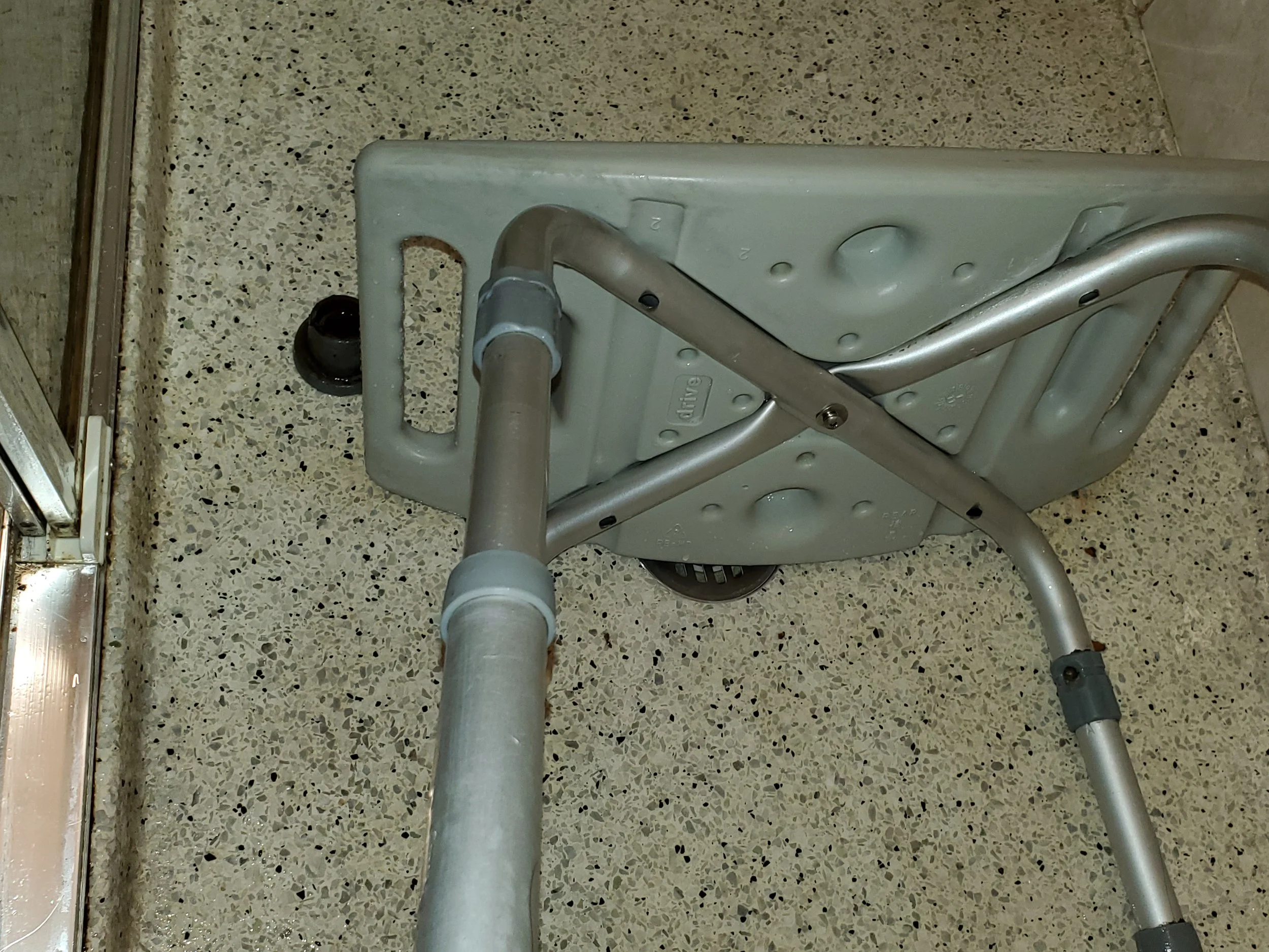 Shower chair after mildew removed - AFTER DEEP CLEANING