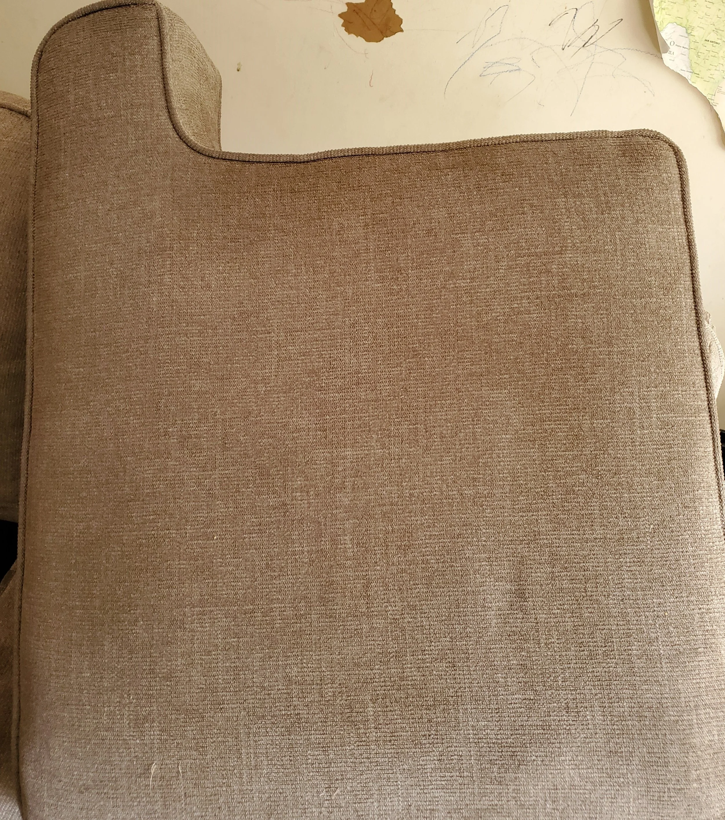 Love seat cushion stains removed - AFTER UPHOLSTERY CLEANING