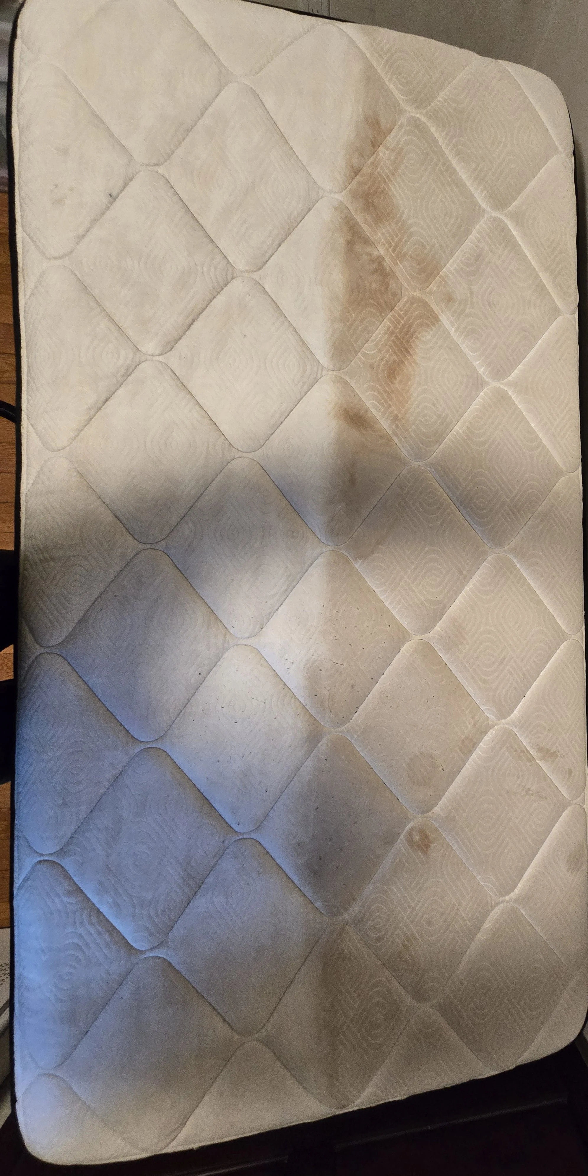 HALF CLEANED MATTRESS