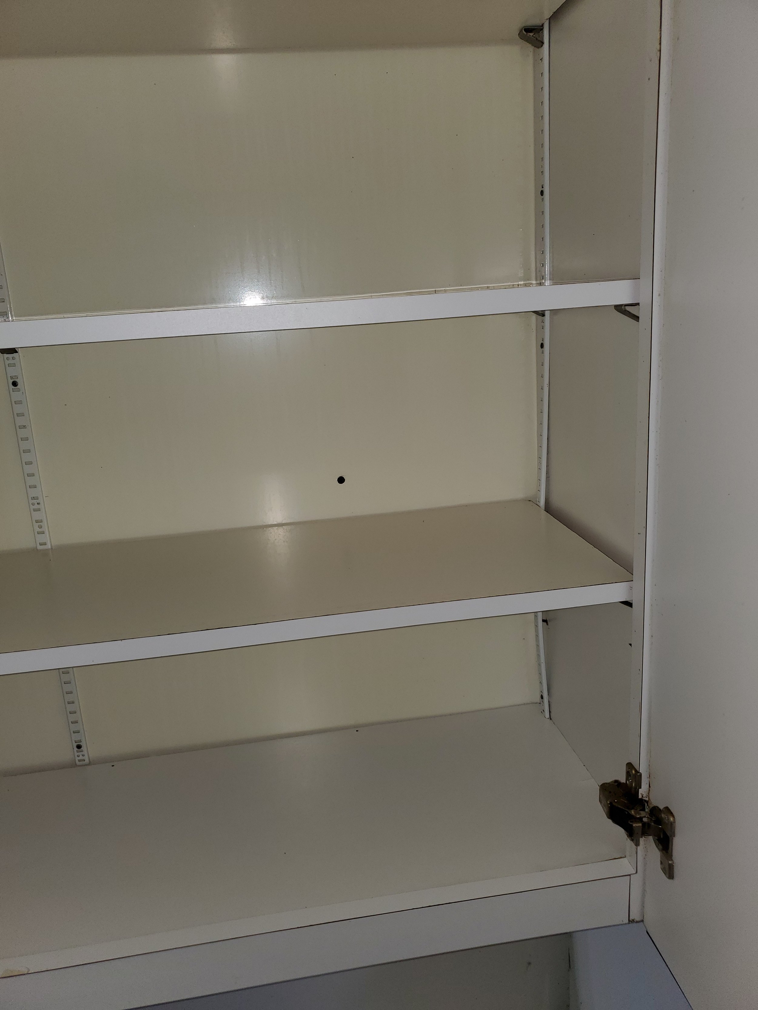 Dirty and greasy shelf - AFTER CLEAN-UP