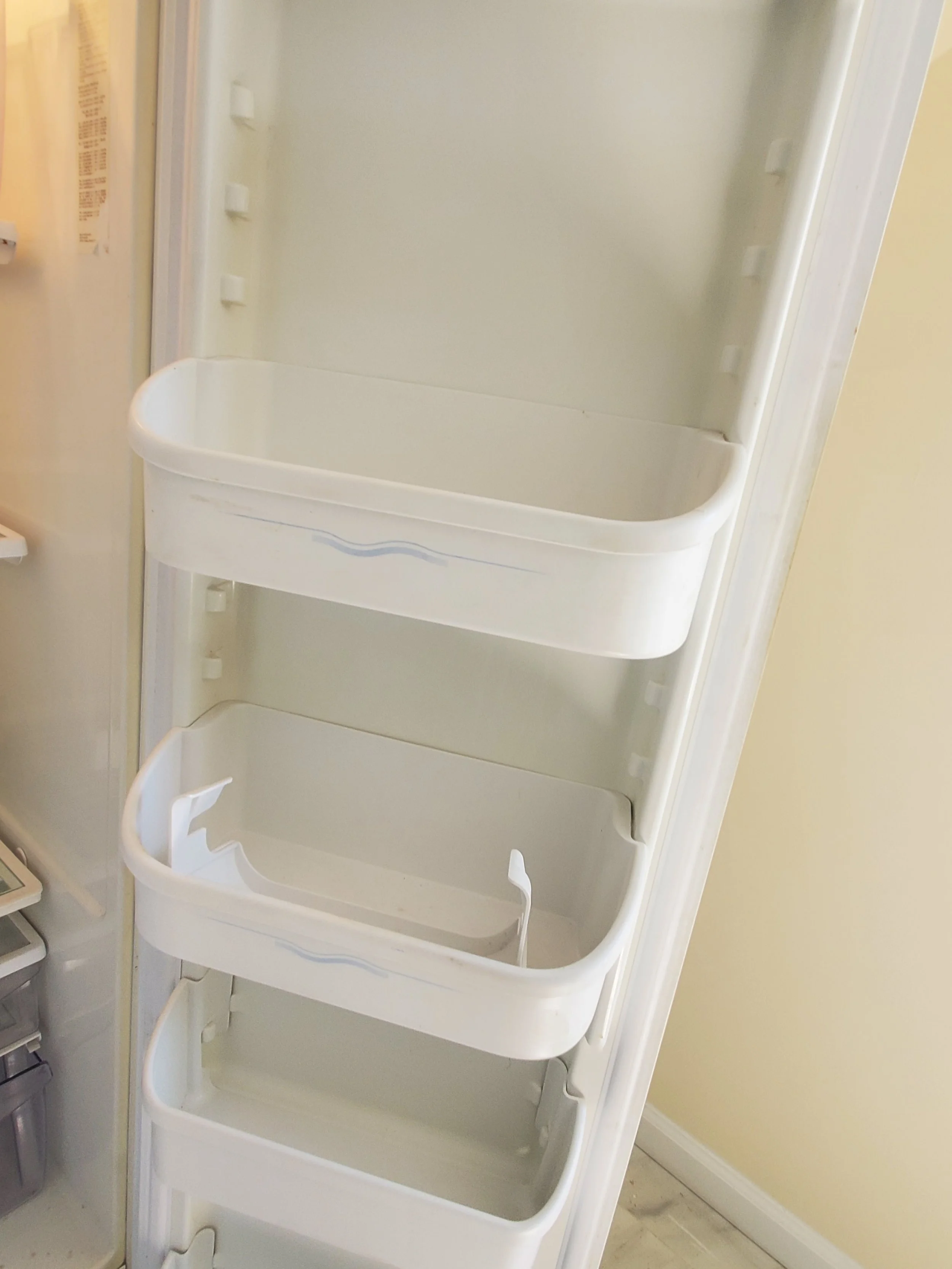 REFRIGERATOR DOOR - AFTER CLEAN-UP