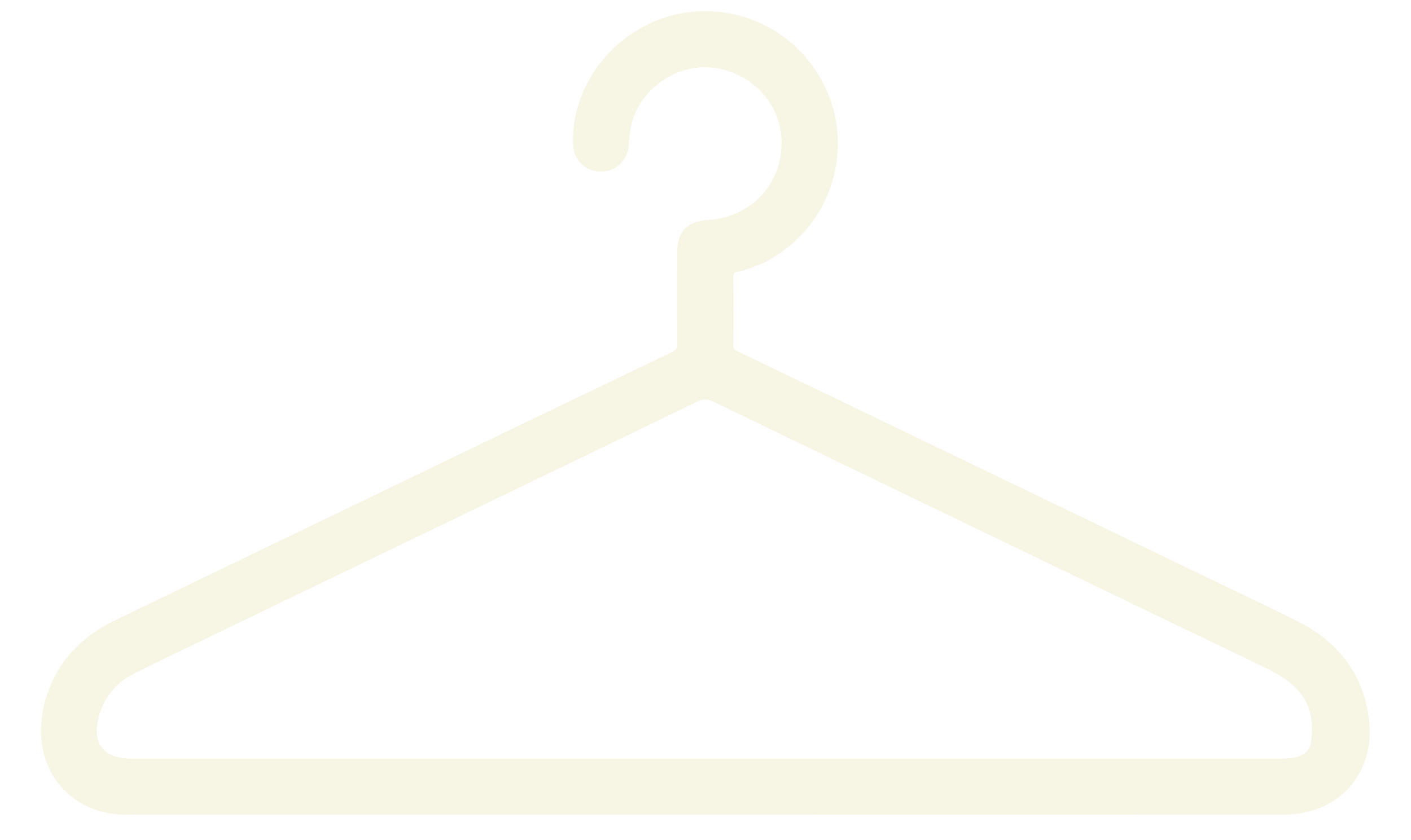 Outline of a coat hanger.