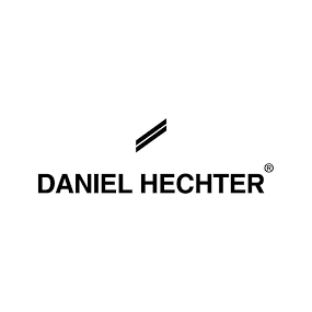 Daniel Hechter logo with black diagonal stripe over text.