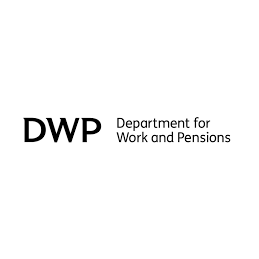 Logo for the Department for Work and Pensions (DWP).