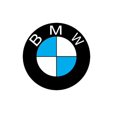 BMW logo with black circle, blue and white quadrants inside, surrounded by the letters B, M, and W.