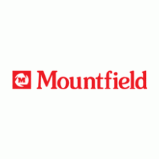 Mountfield logo in red text with a red emblem on a white background.