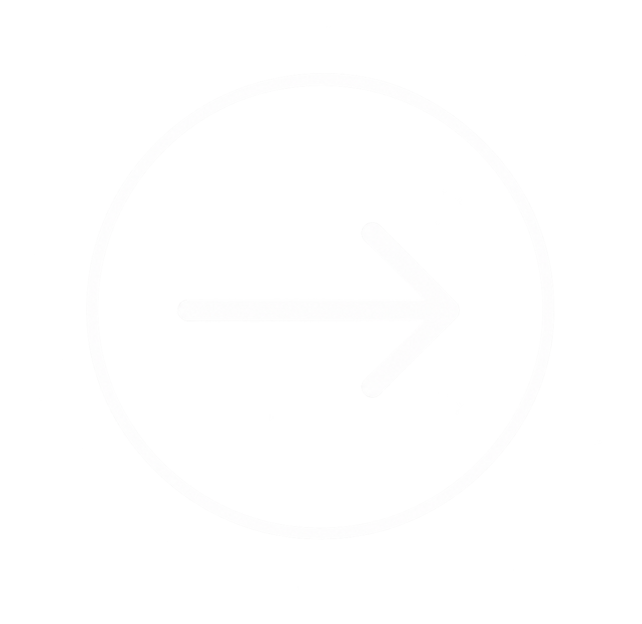 A black and white clock with a circular outline showing a right-pointing arrow instead of clock numbers.