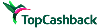 TopCashback logo with a hummingbird graphic
