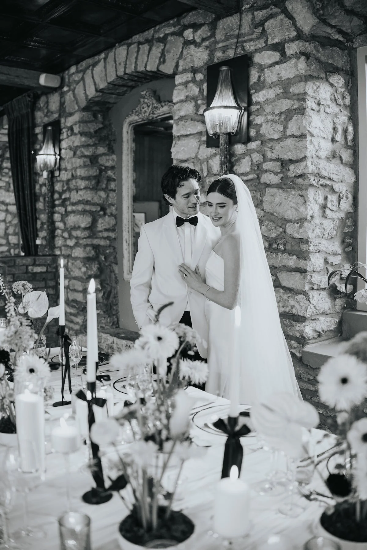 Bride with natural, timeless Wedding Make-up and Wedding Hair updo.